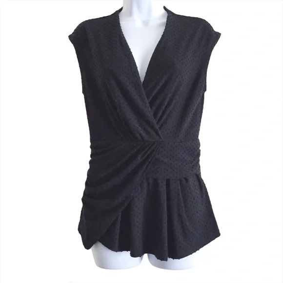 DELETTA ANTHROPOLOGIE Swiss Dots Sleeveles… - Picture 1 of 6